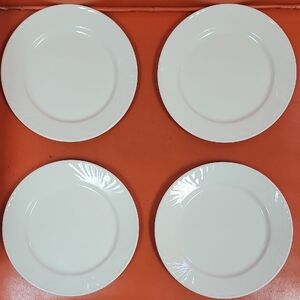 Classic Dudson White Porcelain Dinner Side Plates - Set of 4